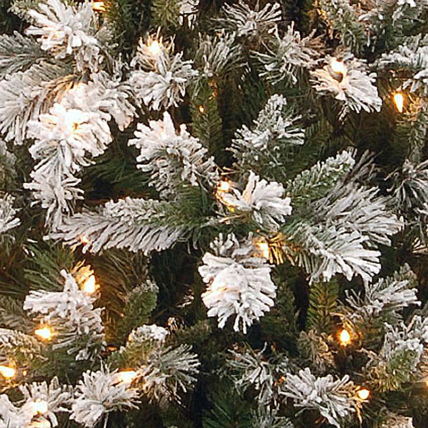 Trees | National Tree Company 75 ft Snowy Mountain Pine Slim Pine Tree with Clear Lights F2L4F42